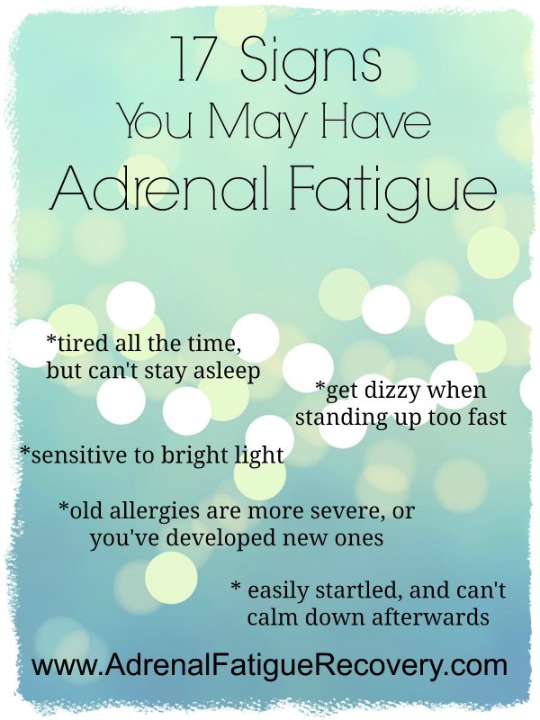 signs of adrenal fatigue